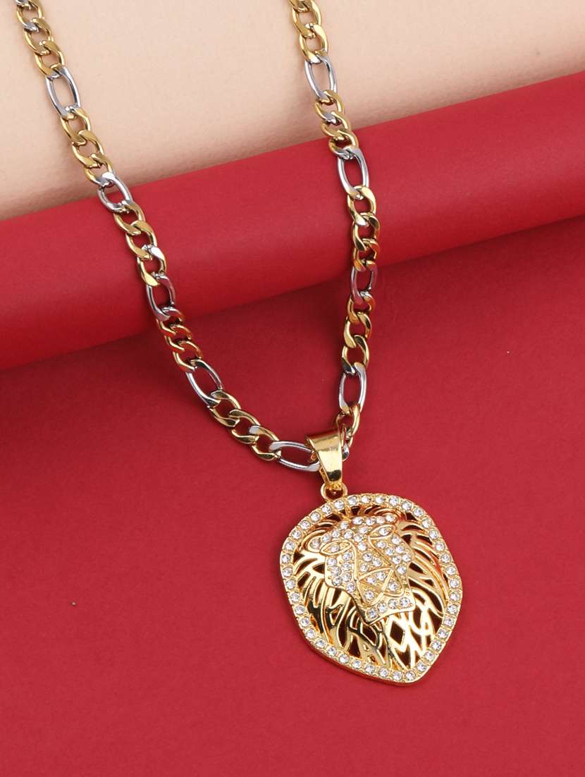 gold metal pendant