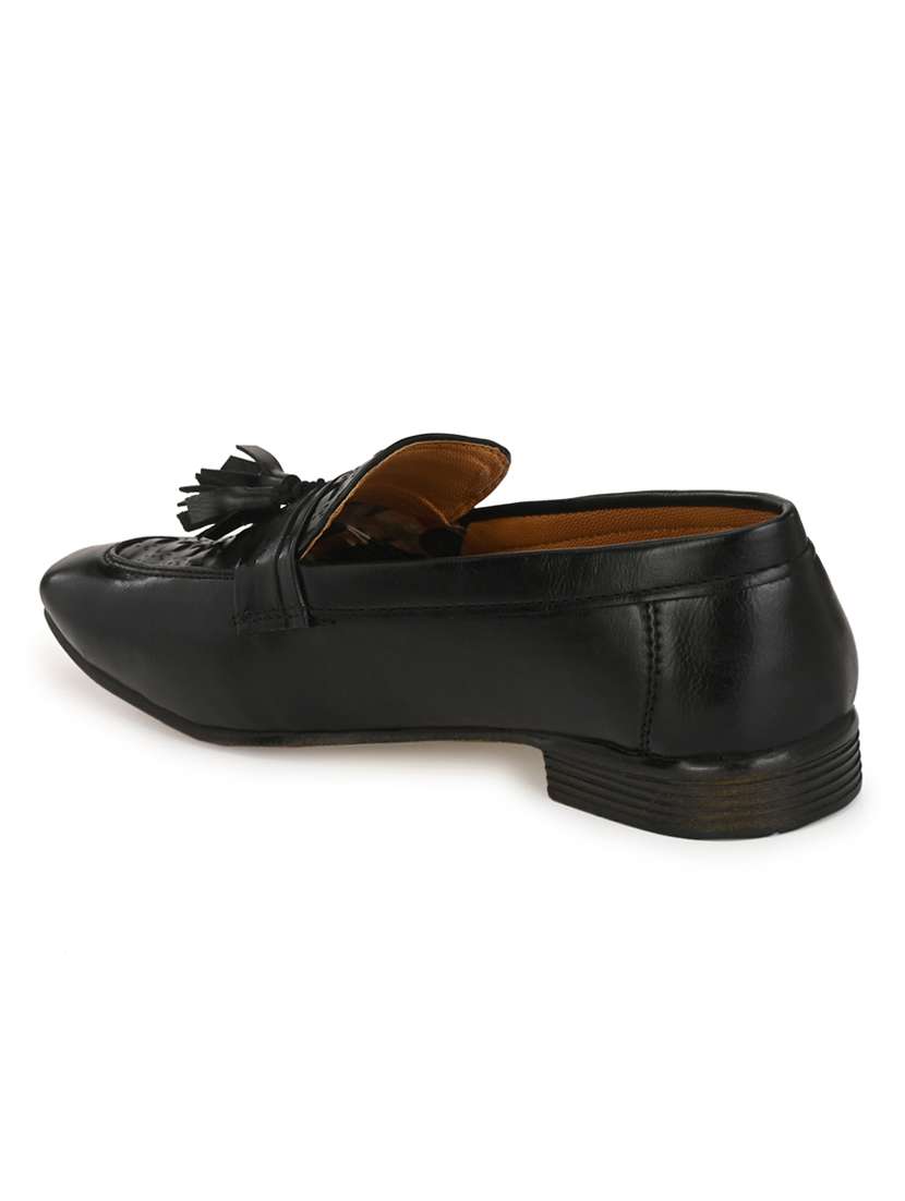 black slip on loafers - 17192547 -  Standard Image - 2