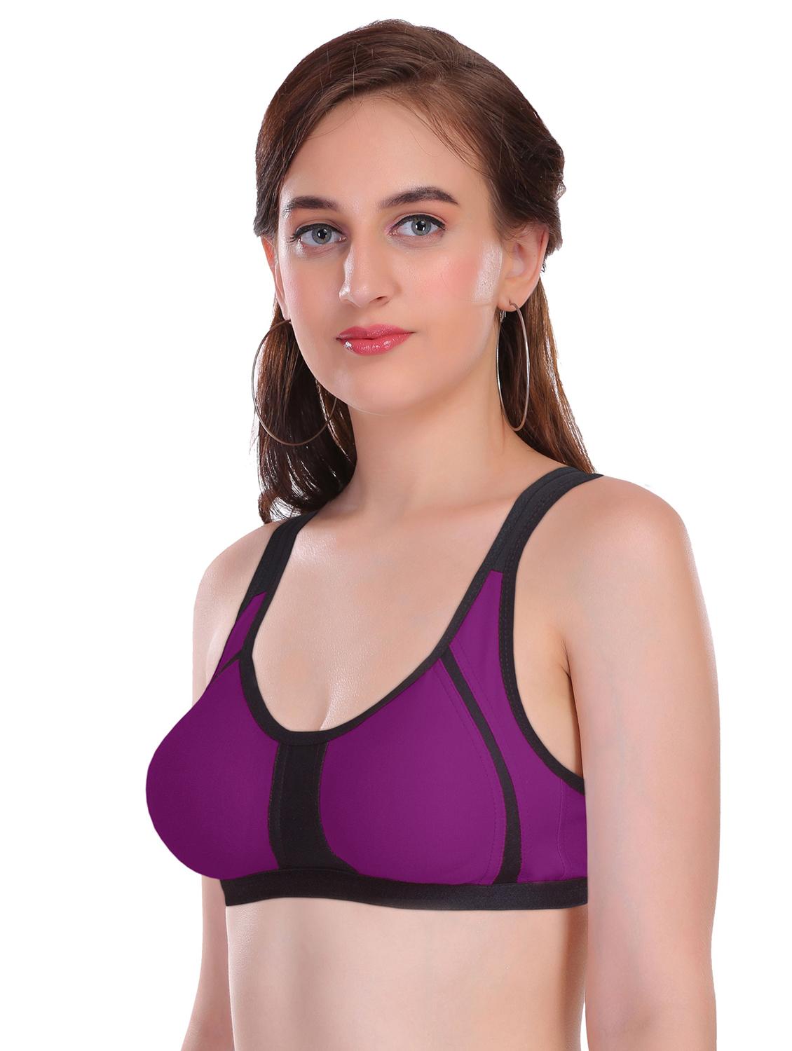set of 2 color block sports bra - 17192794 - Standard Image - 2