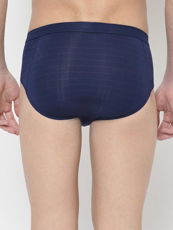 navy blue striped hipster brief - 17192963 - Standard Image - 2