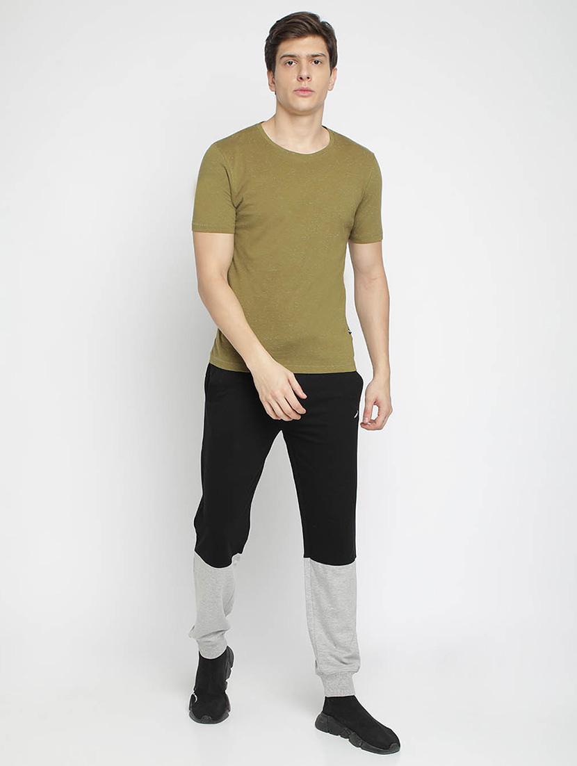 olive green melange t-shirt - 17194218 - Standard Image - 2
