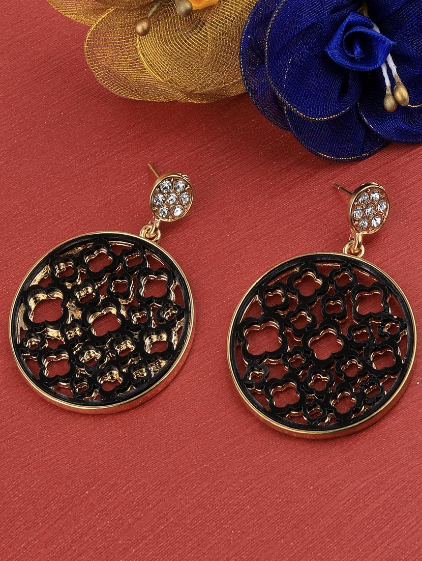 black metal drop earring - 17194375 - Zoom Image - 0