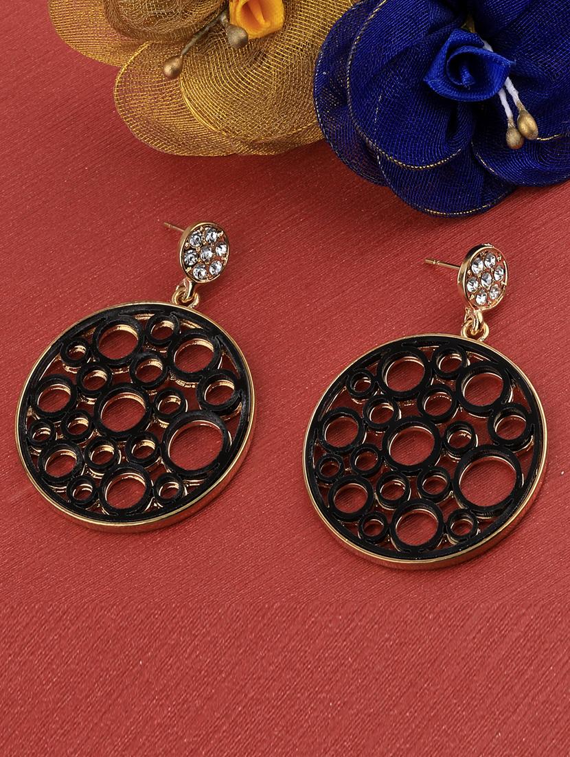 black metal drop earring - 17194376 -  Zoom Image - 0
