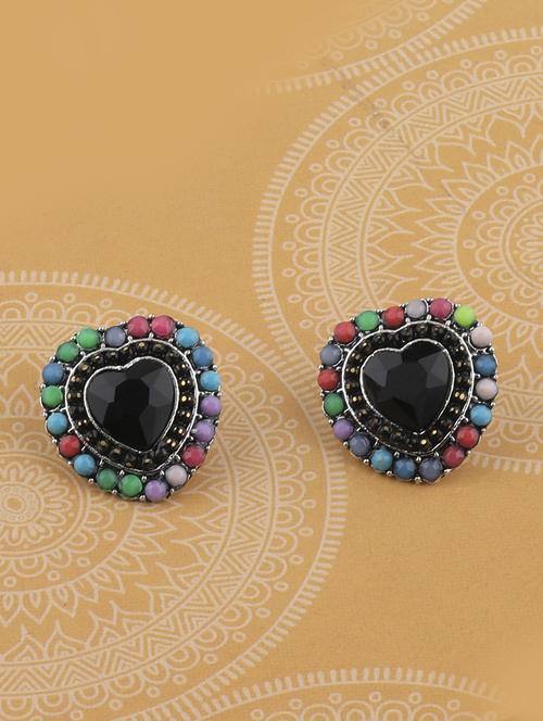 multi colored metal studs earring - 17194491 -  Standard Image - 0