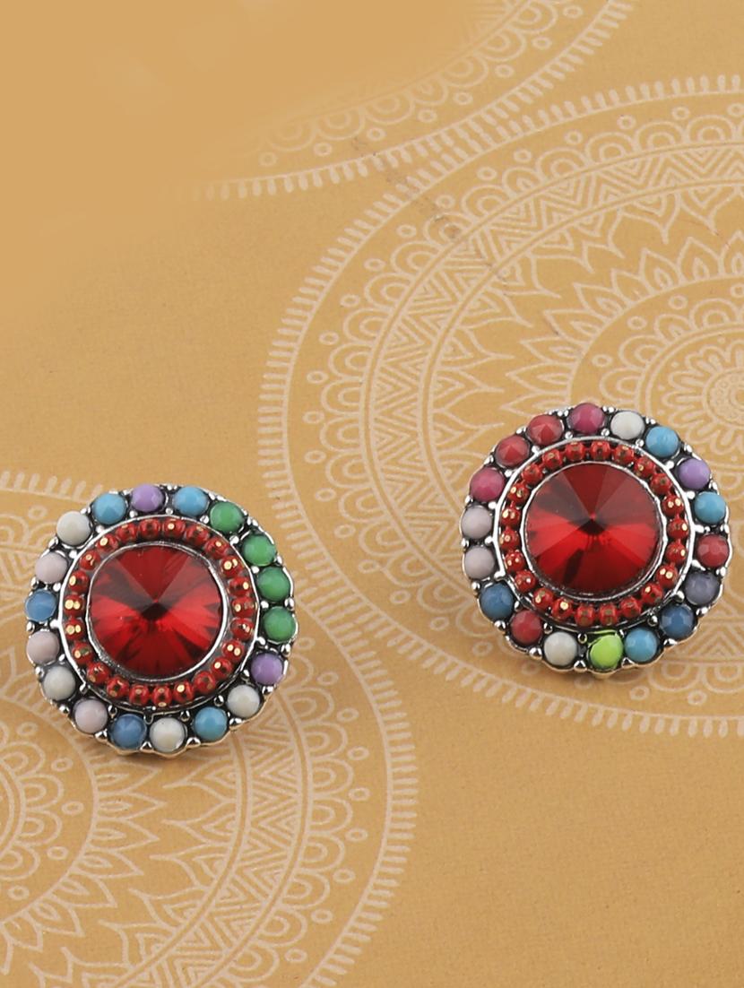 multi colored metal studs earring - 17194501 - Zoom Image - 0