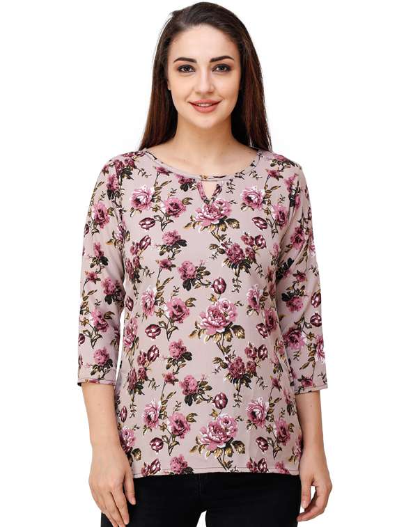 women's a line round neck top