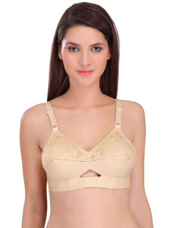 embroidered minimizer bra