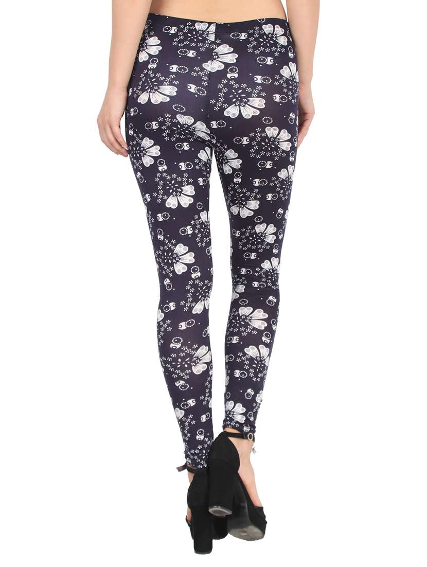 navy blue cotton blend leggings - 17196214 -  Standard Image - 2