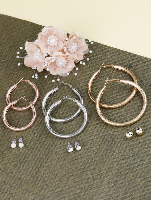 multi colored metal combo's. earring - 17196586 -  Standard Image - 0