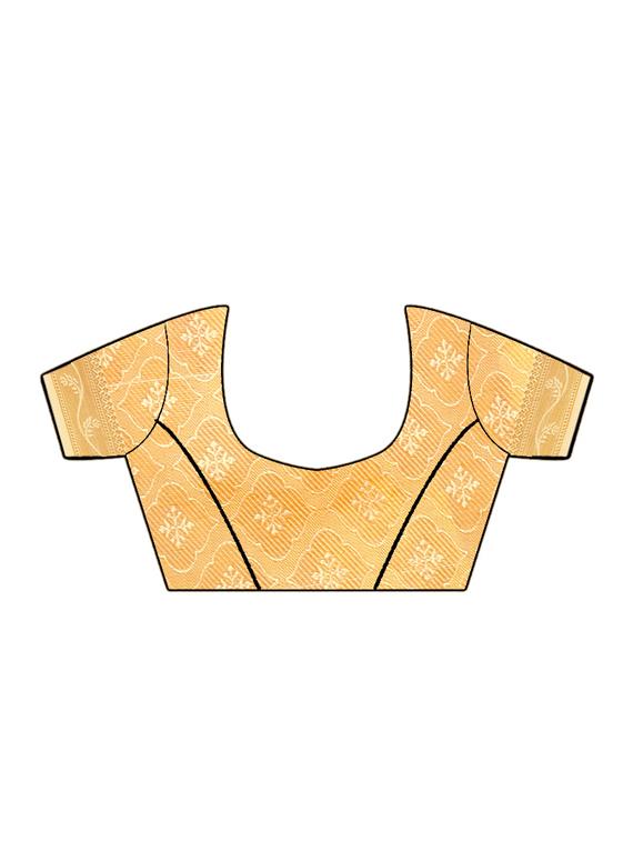 floral banarasi saree with blouse - 17196925 - Standard Image - 2