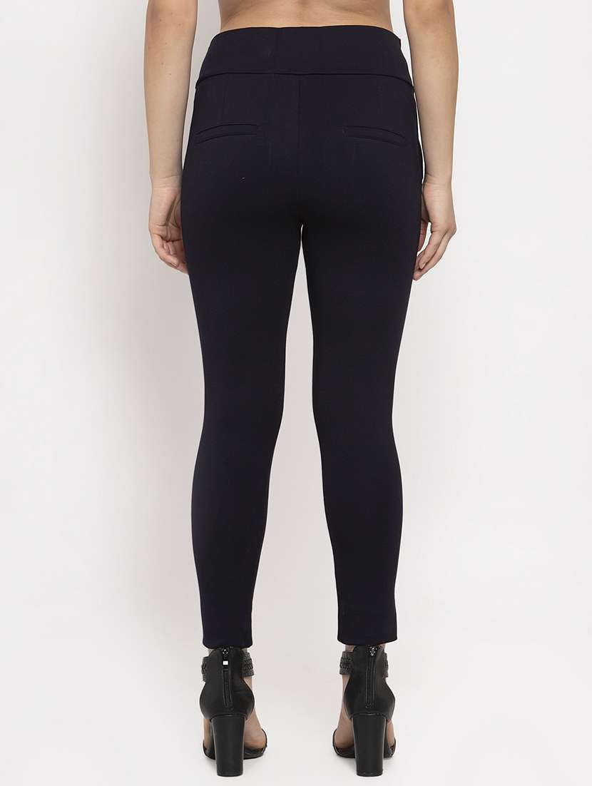 navy blue poly spandex jeggings - 17197839 -  Standard Image - 2