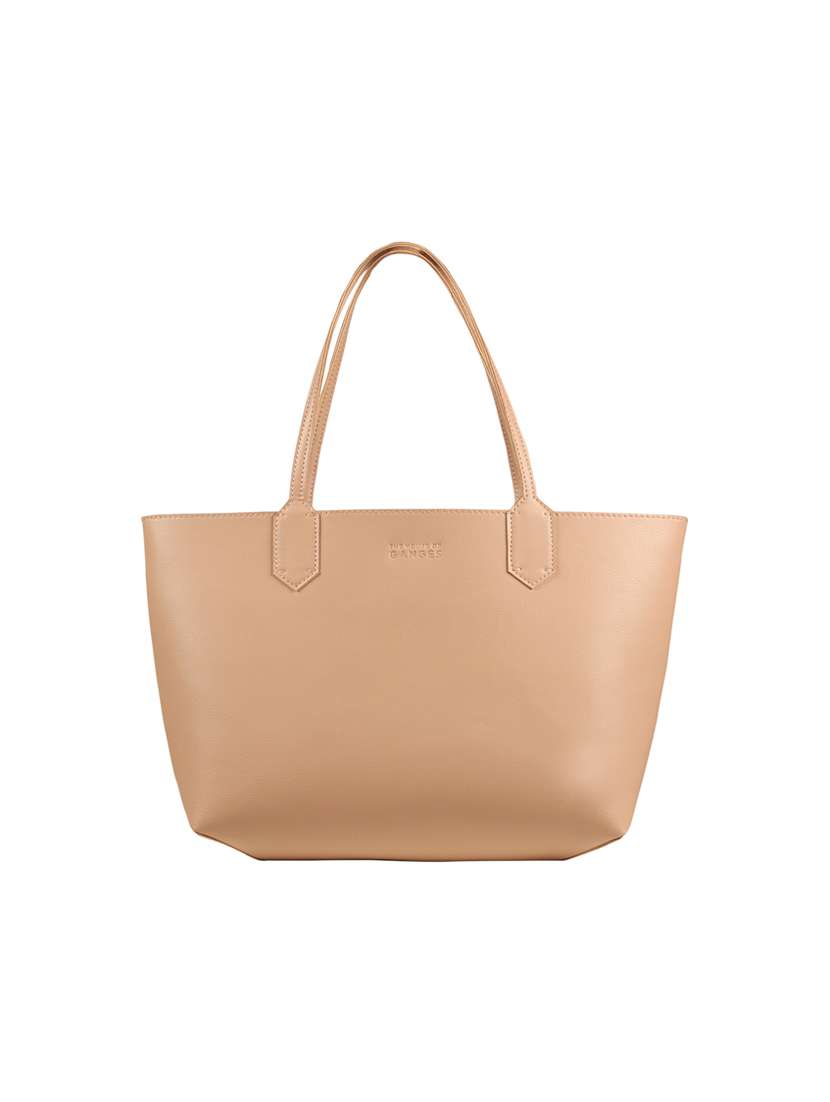 nude leatherette (pu) regular tote