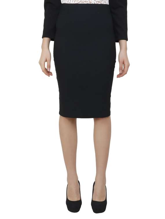 high rise pencil skirt 
