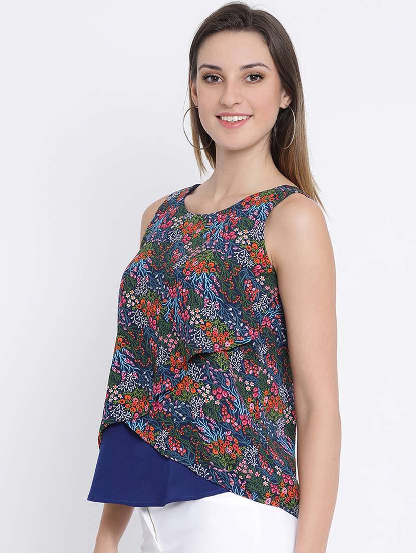 floral layered top 
