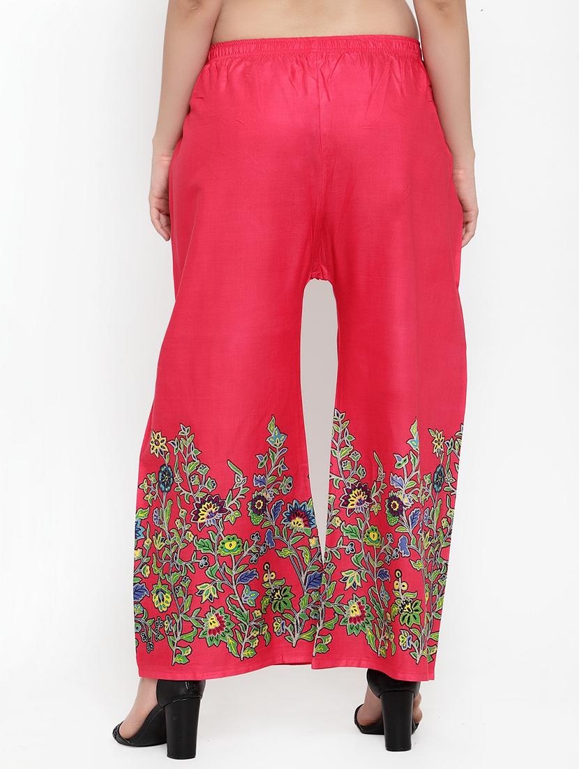 embroidered straight palazzo - 17203029 - Standard Image - 2