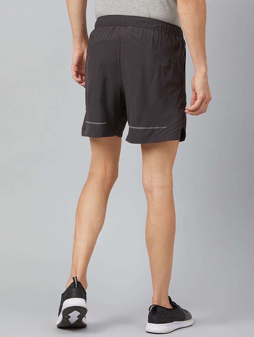 grey solid shorts - 17203860 - Standard Image - 2