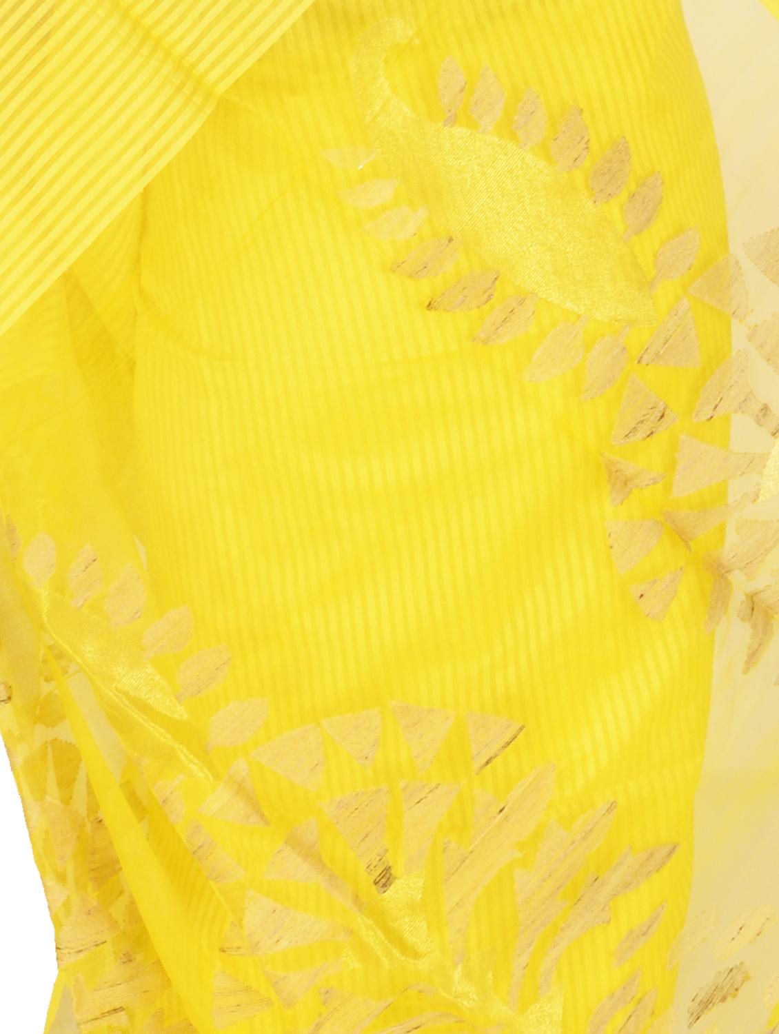 solid handloom saree with blouse - 17205262 - Standard Image - 2