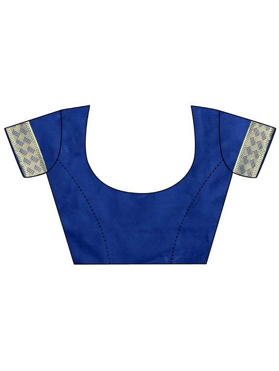 ethnic motifs banarasi saree with blouse - 17206414 - Standard Image - 2