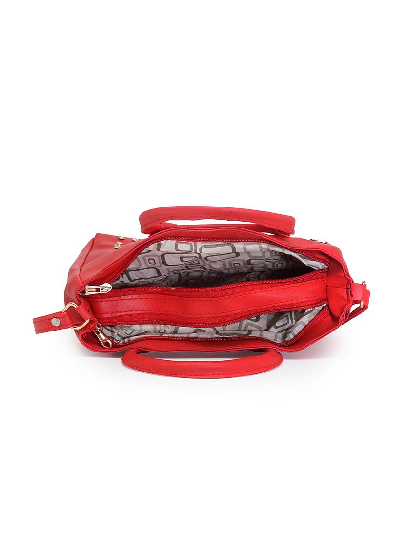 red leatherette (pu) handbag - 17207955 - Standard Image - 2