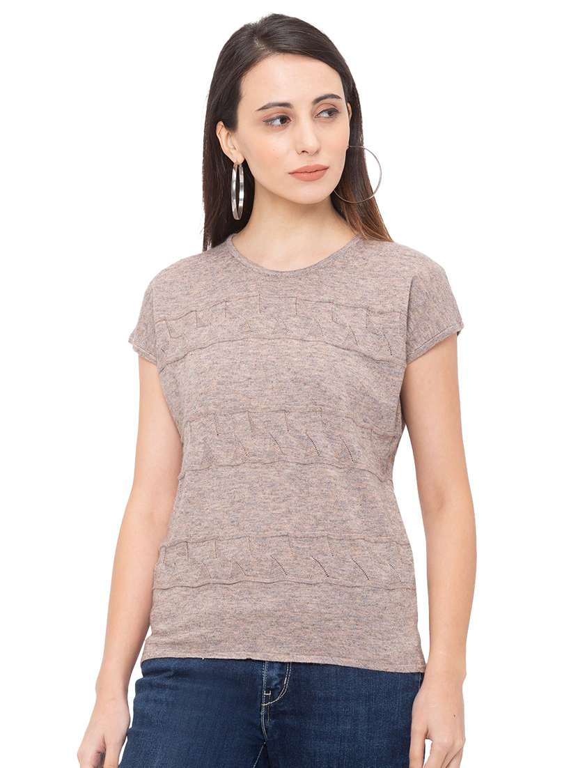 women's all over print round neck t-shirt
