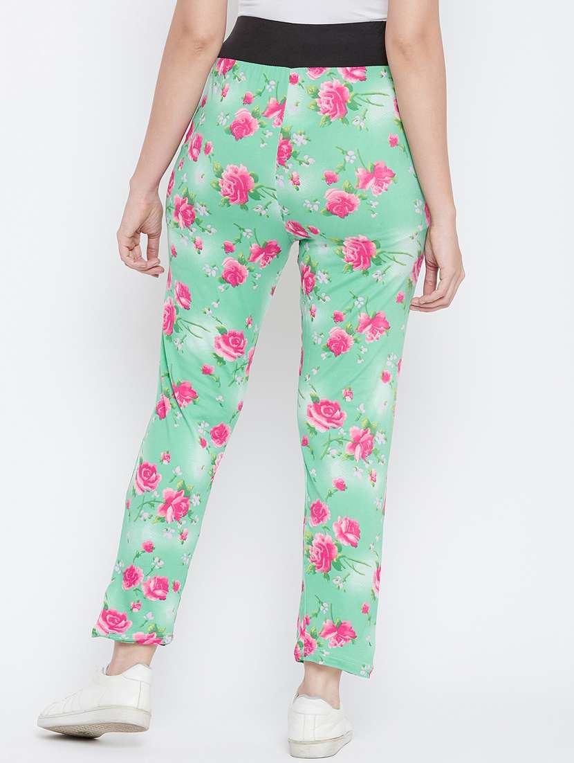 high rise floral track pants  - 17210664 -  Standard Image - 2