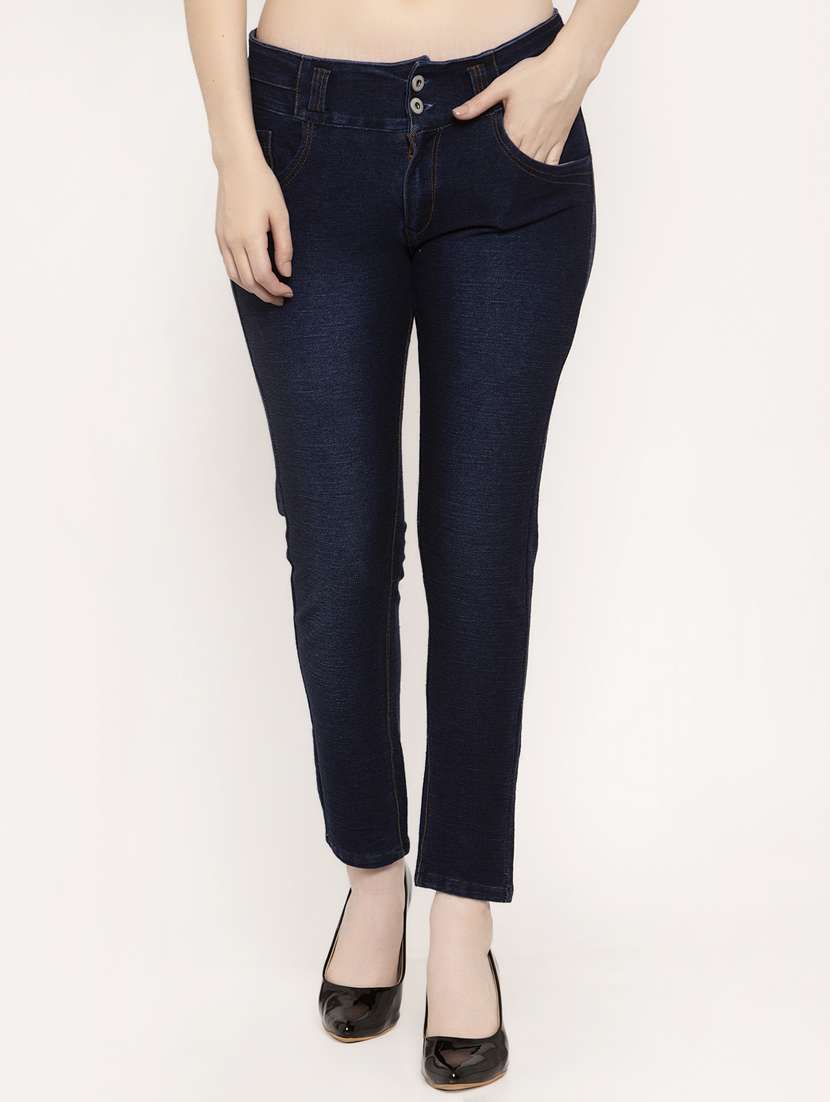 women's plain slim fit jeans