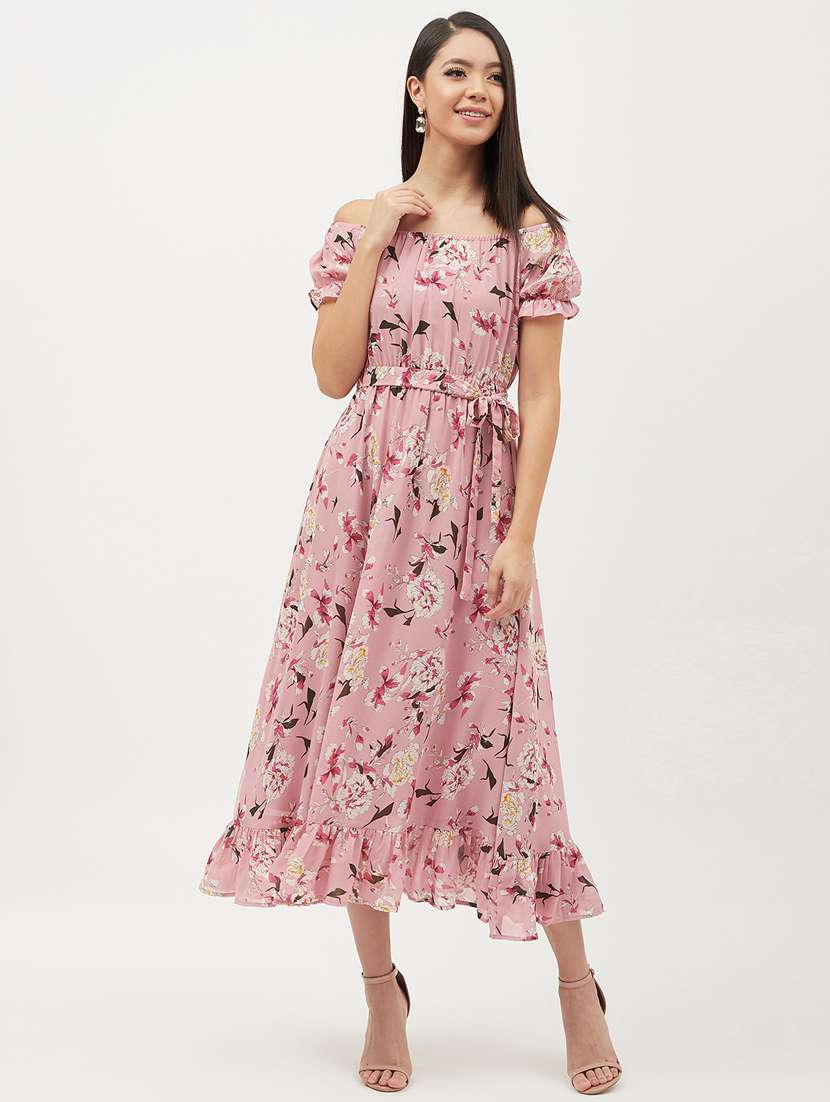 women's fit & flare floral dress