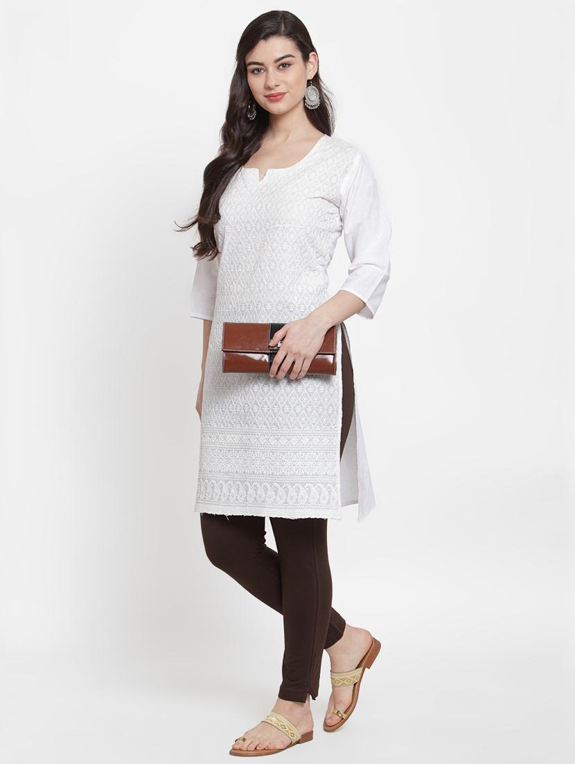 brown cotton leggings - 17215986 - Standard Image - 2