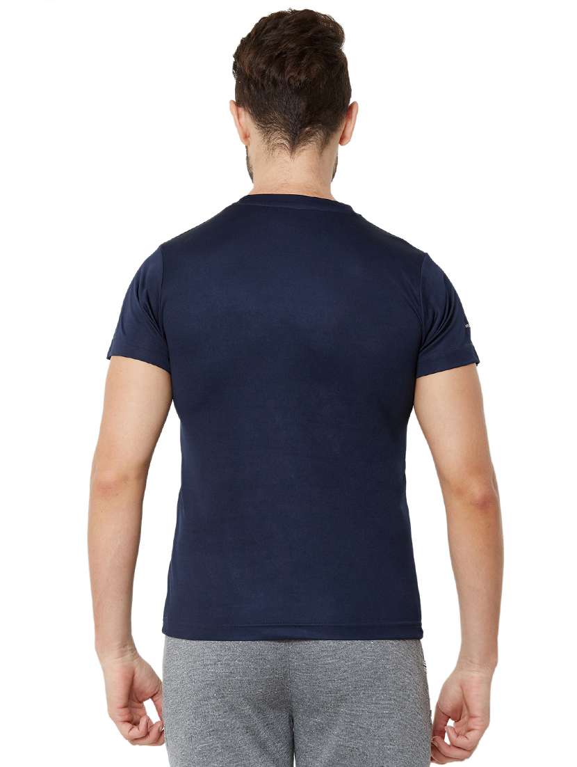navy blue solid t-shirt - 17216246 - Standard Image - 2