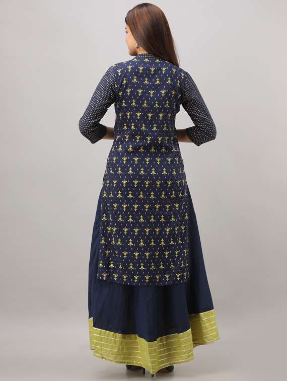 floral kurta skirt set - 17218574 - Standard Image - 2