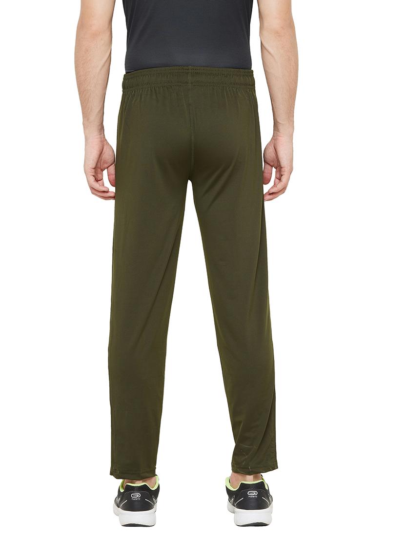 green solid full length track pant - 17219094 - Standard Image - 2
