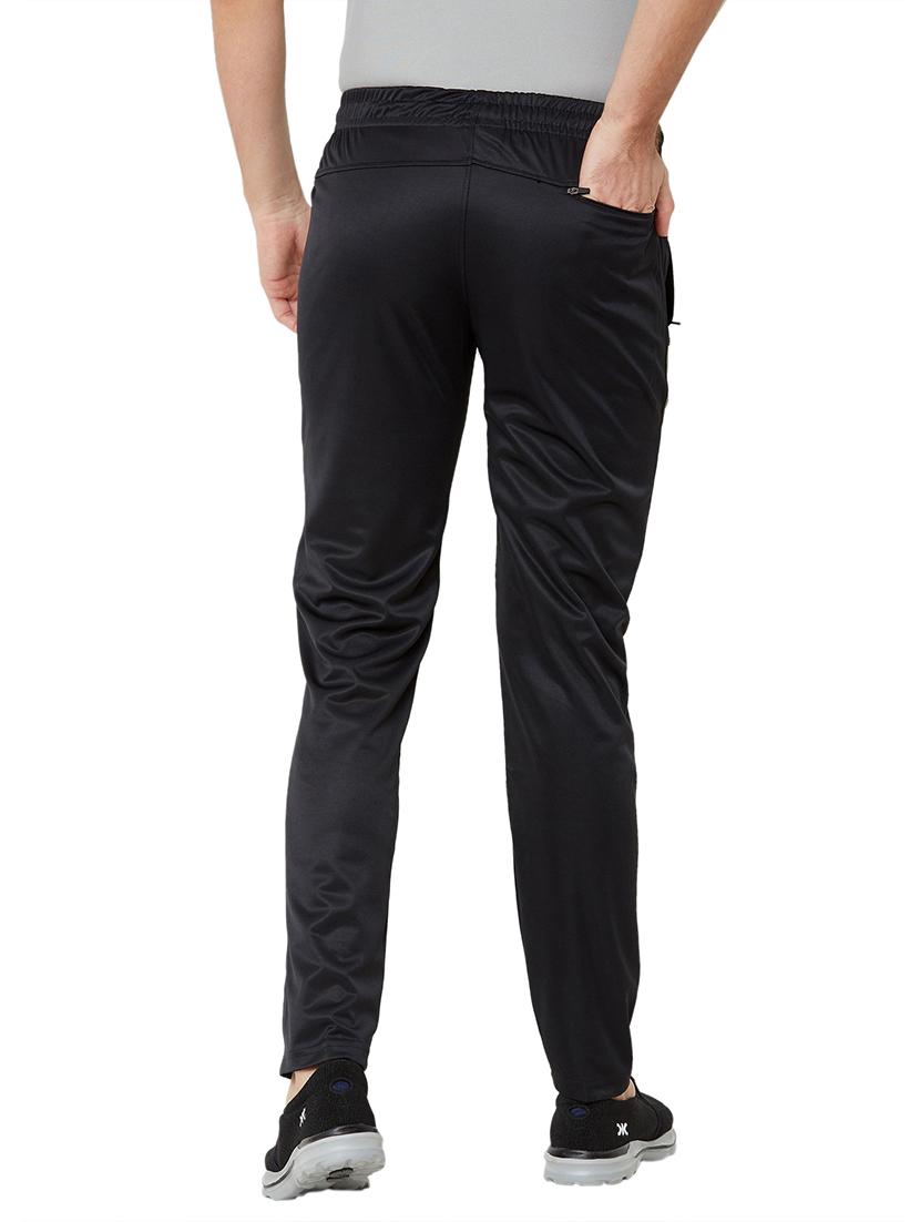 black solid full length track pant - 17219121 - Standard Image - 2