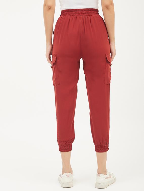 drawstring waist cargo pants - 17225212 - Standard Image - 2