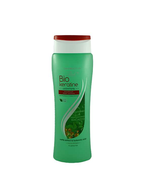 bio keratine shampoo with nettle extract & hyaluronic acid or greasy hair