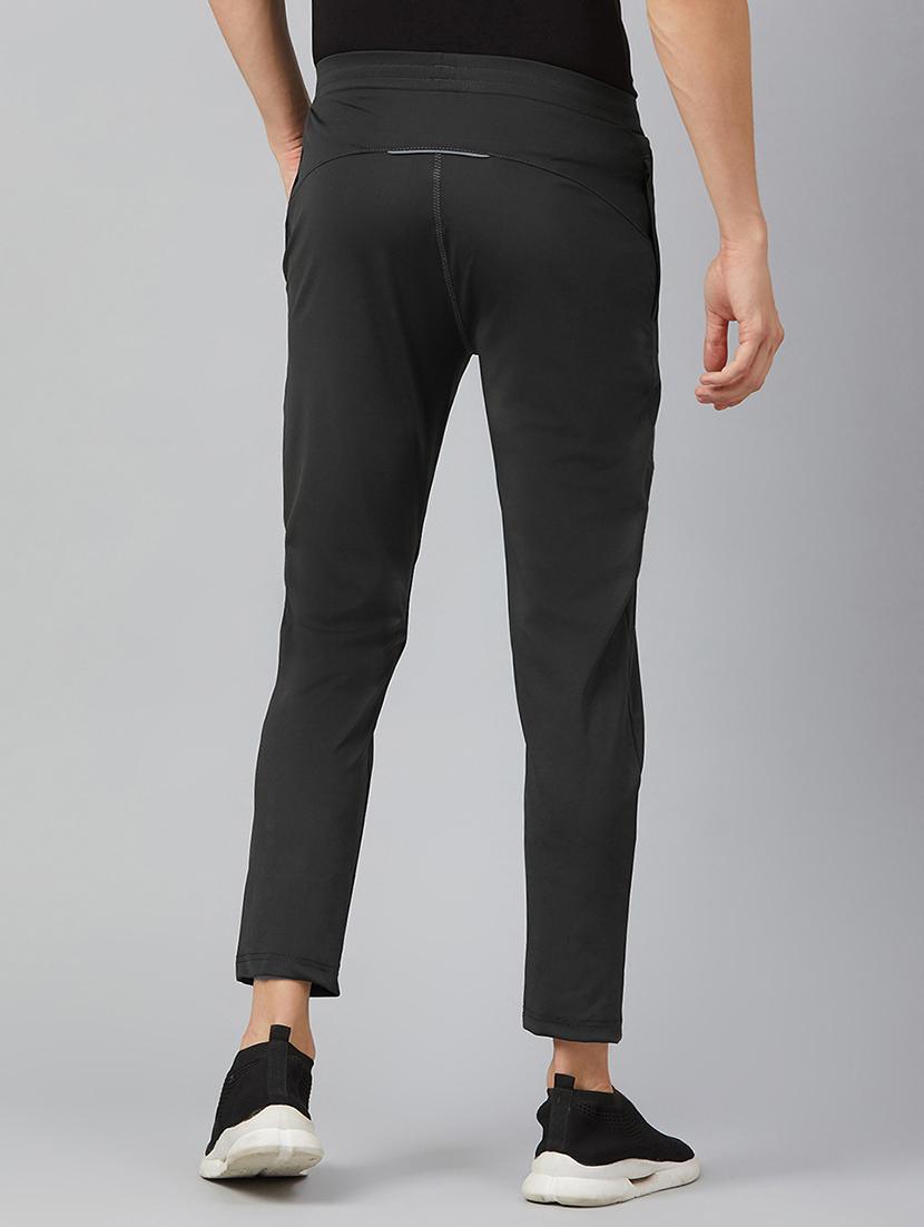 grey solid ankle length track pant - 17226080 - Standard Image - 2