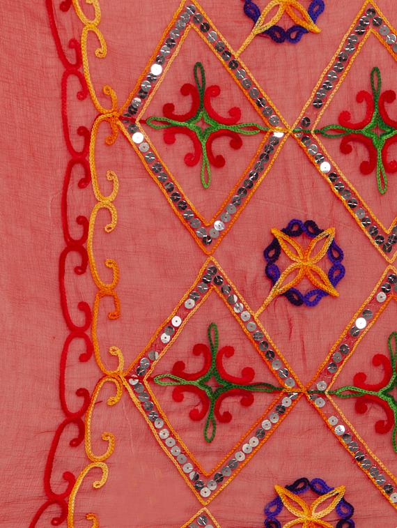 multi color embroidered dupatta - 17226213 - Standard Image - 2