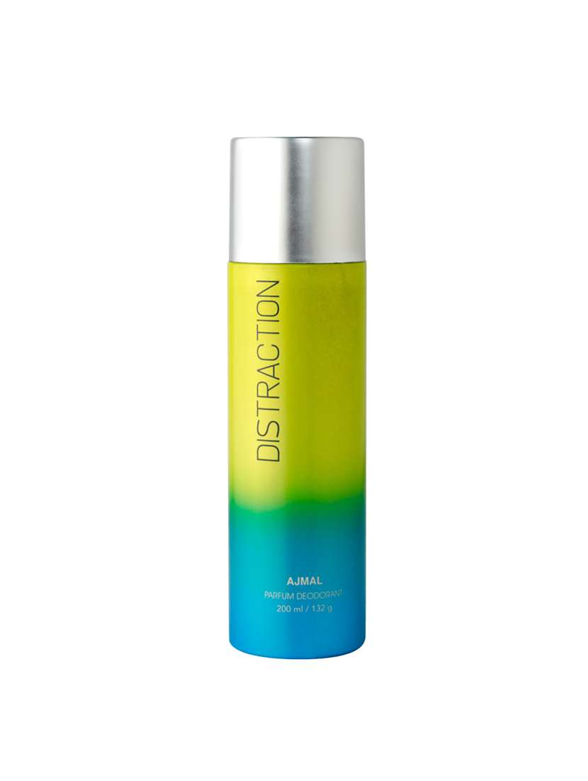 ajmal distraction deodorant aromatic woody fragrance 200ml casual wear for unisex