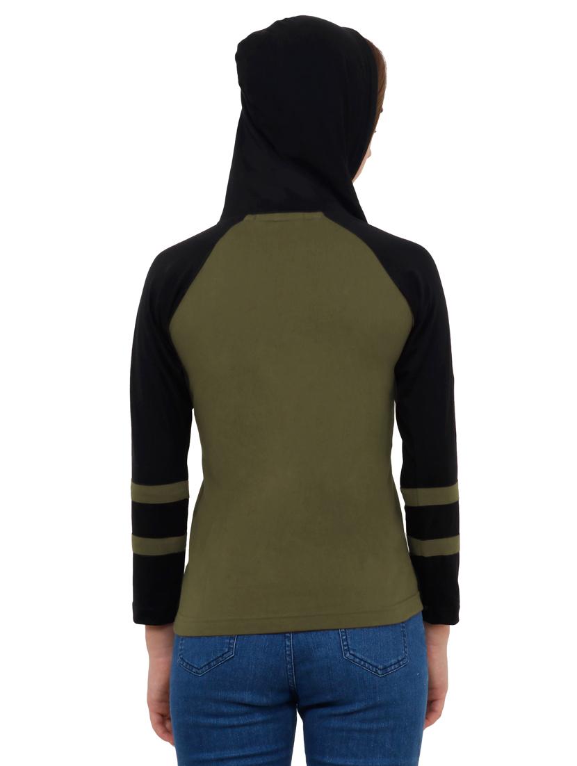 color block hooded tee - 17229243 - Standard Image - 2