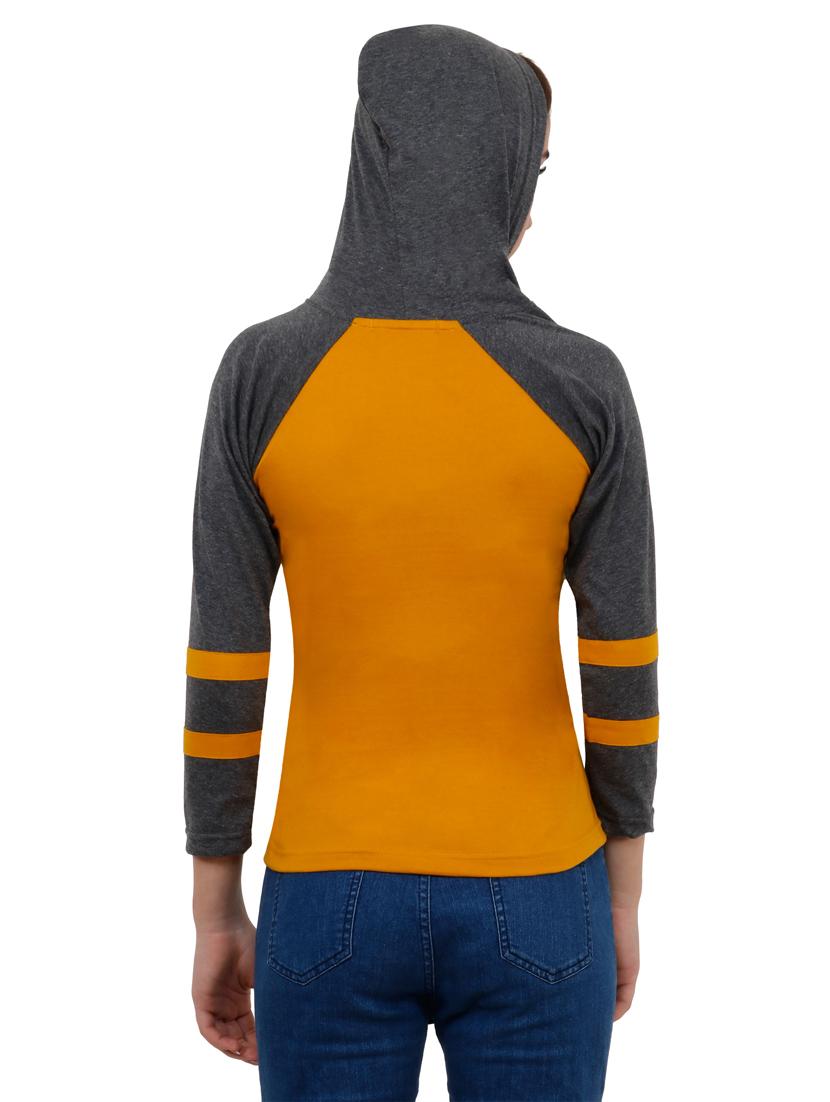color block hooded tee - 17229245 - Standard Image - 2