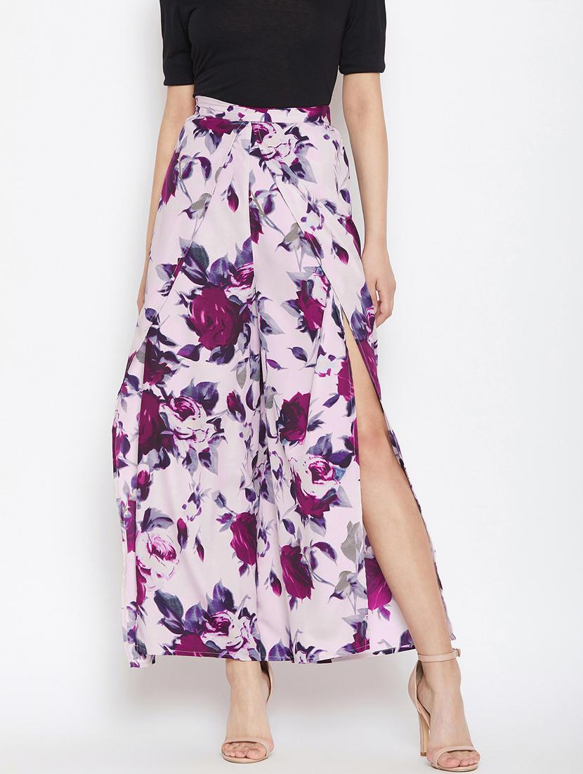 high rise solid wrap palazzo - 17230797 - Zoom Image - 0