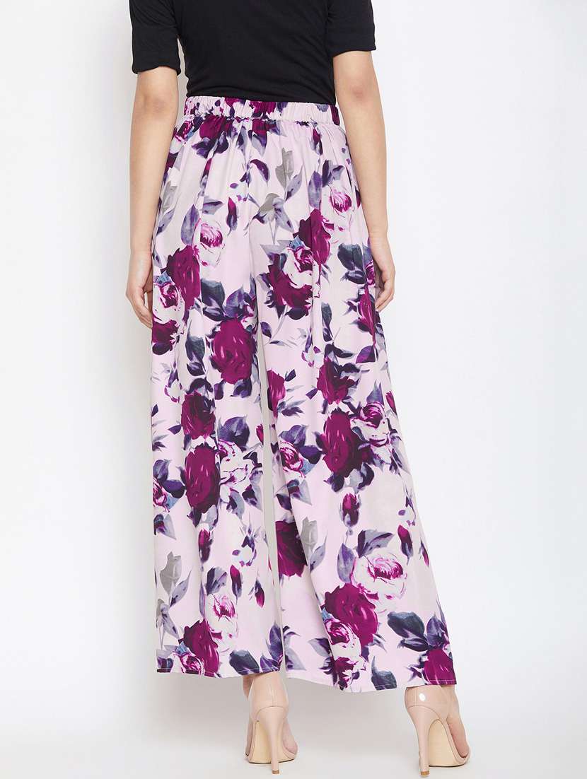 High Rise Solid Wrap Palazzo