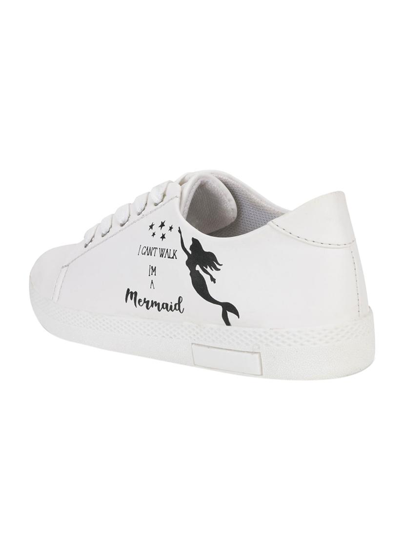 white lace-up sneakers - 17231796 -  Standard Image - 2