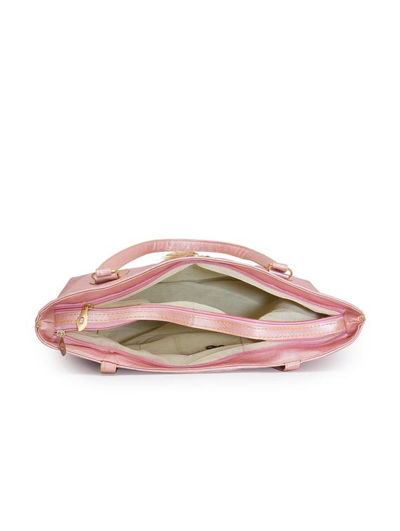 pink leatherette (pu) handbag - 17231998 - Standard Image - 2
