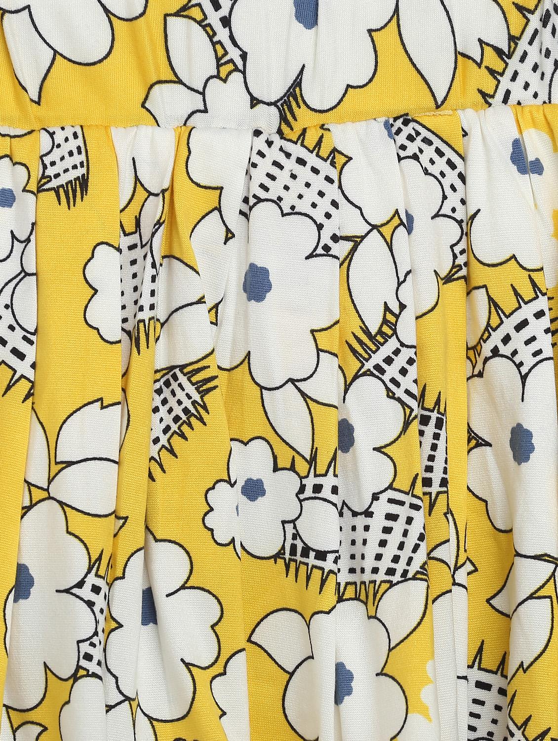 yellow rayon flared skirt - 17234143 - Standard Image - 2
