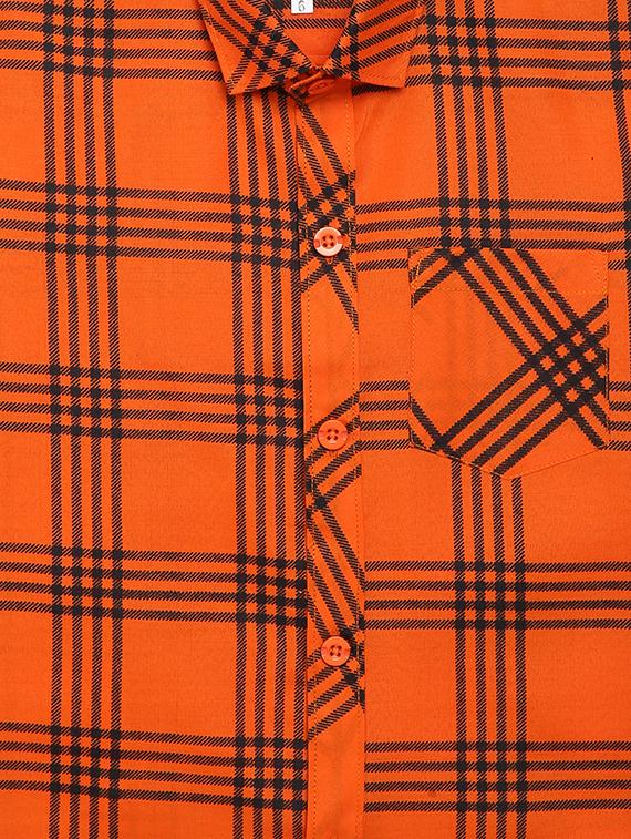 orange cotton shirt - 17234250 - Standard Image - 2