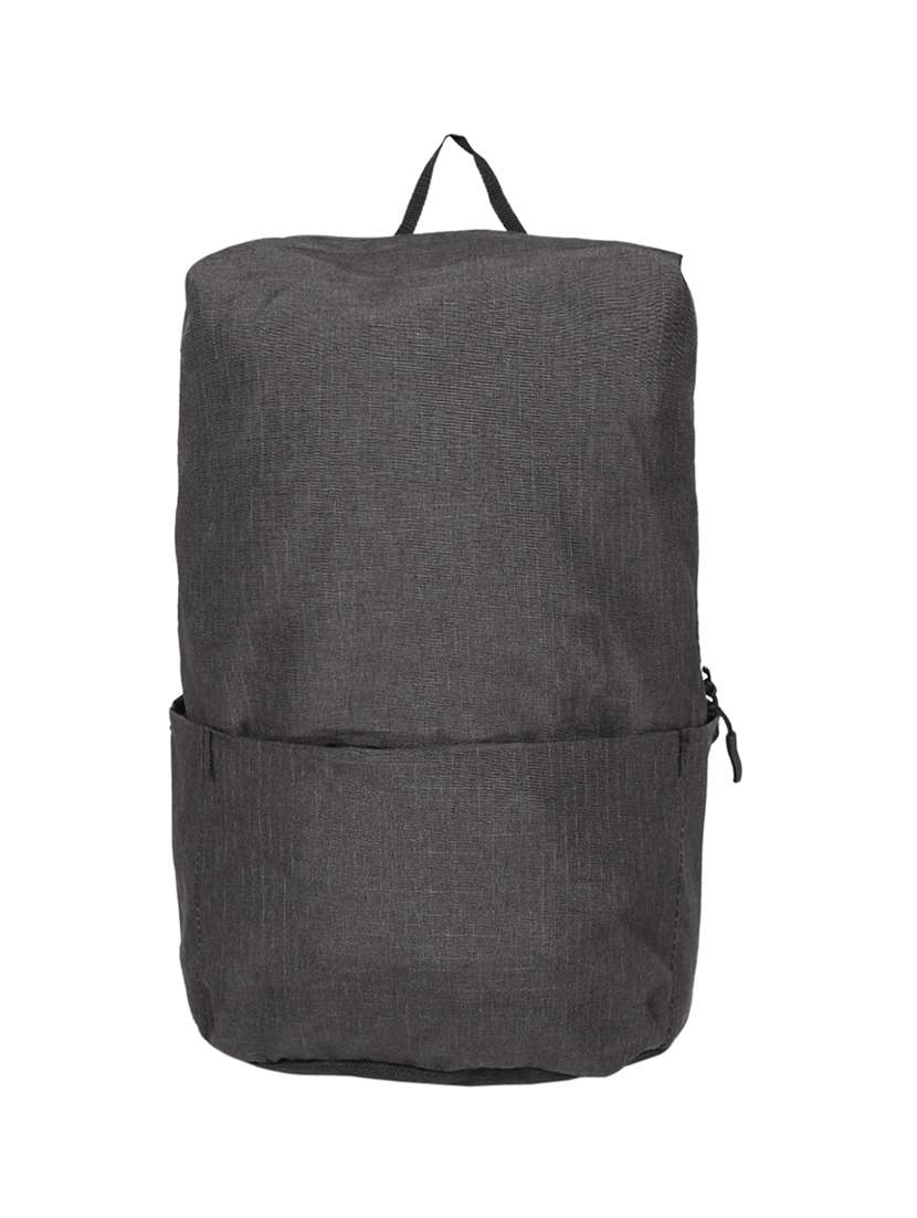 black  solid backpack