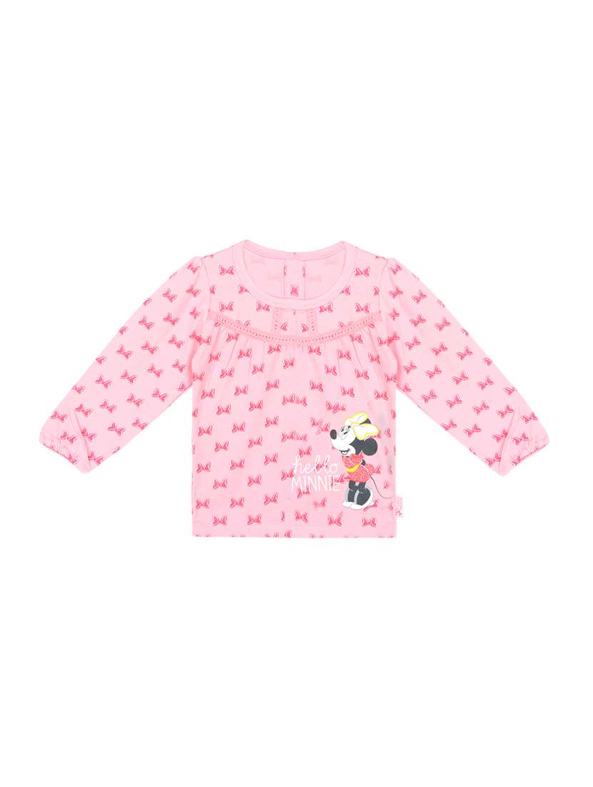 pink cotton regular tops & tee