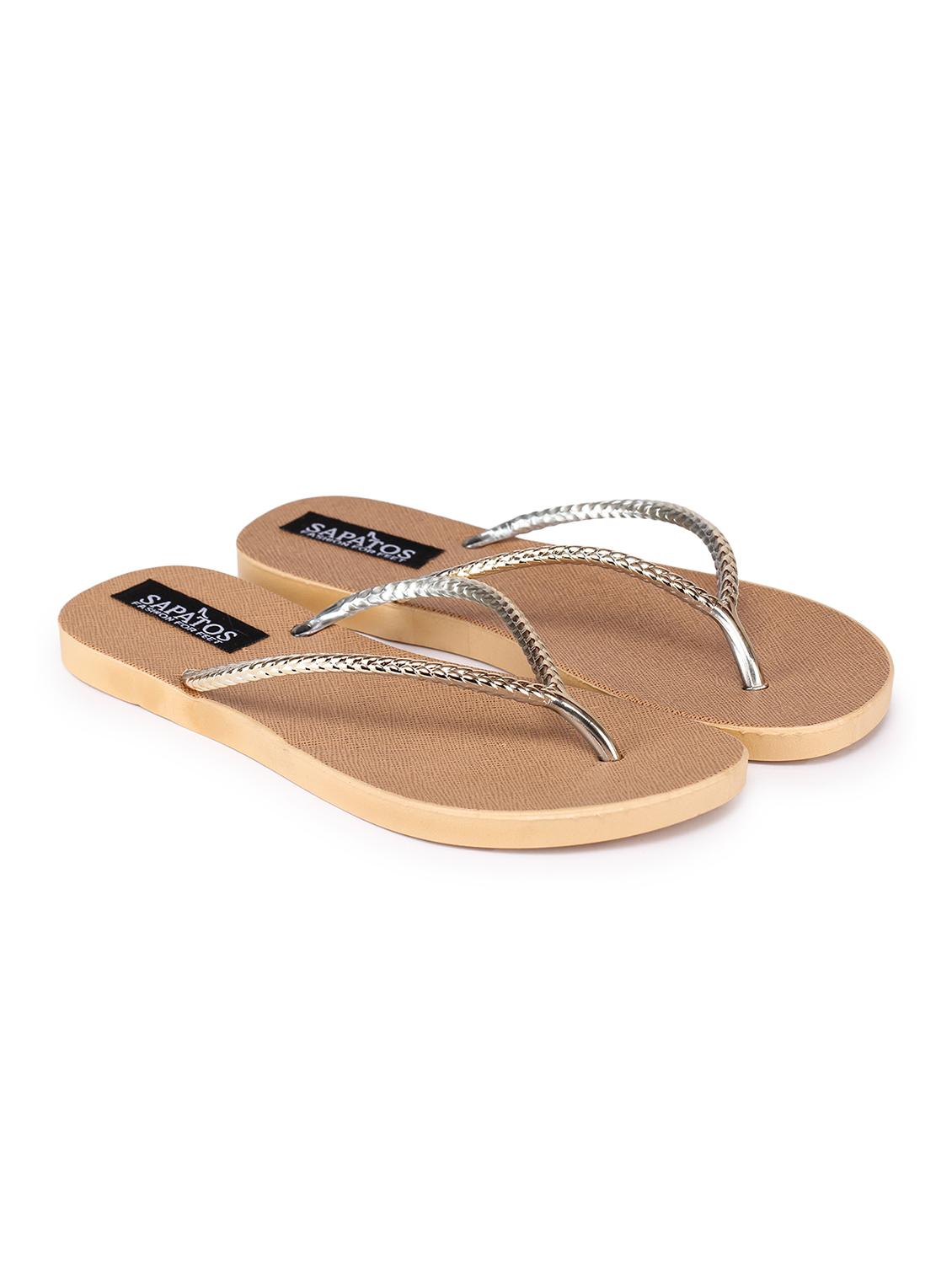 gold toe separator flip flops - 17238431 - Standard Image - 2