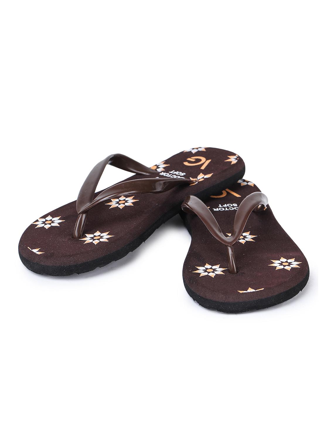 brown synthetic slippers flip flops - 17238447 - Standard Image - 2