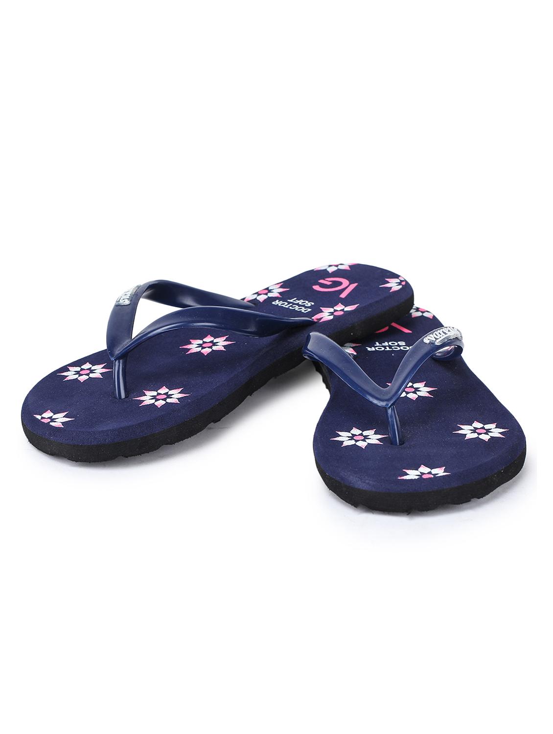 navy synthetic slippers flip flops - 17238448 - Standard Image - 2